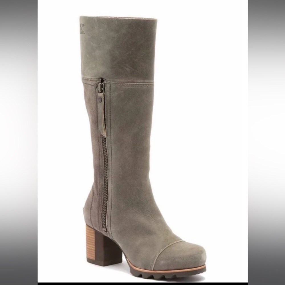 NWOT Sorel Addington Quarry Gray Tall Boot